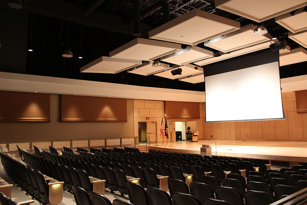 A large auditorium.
