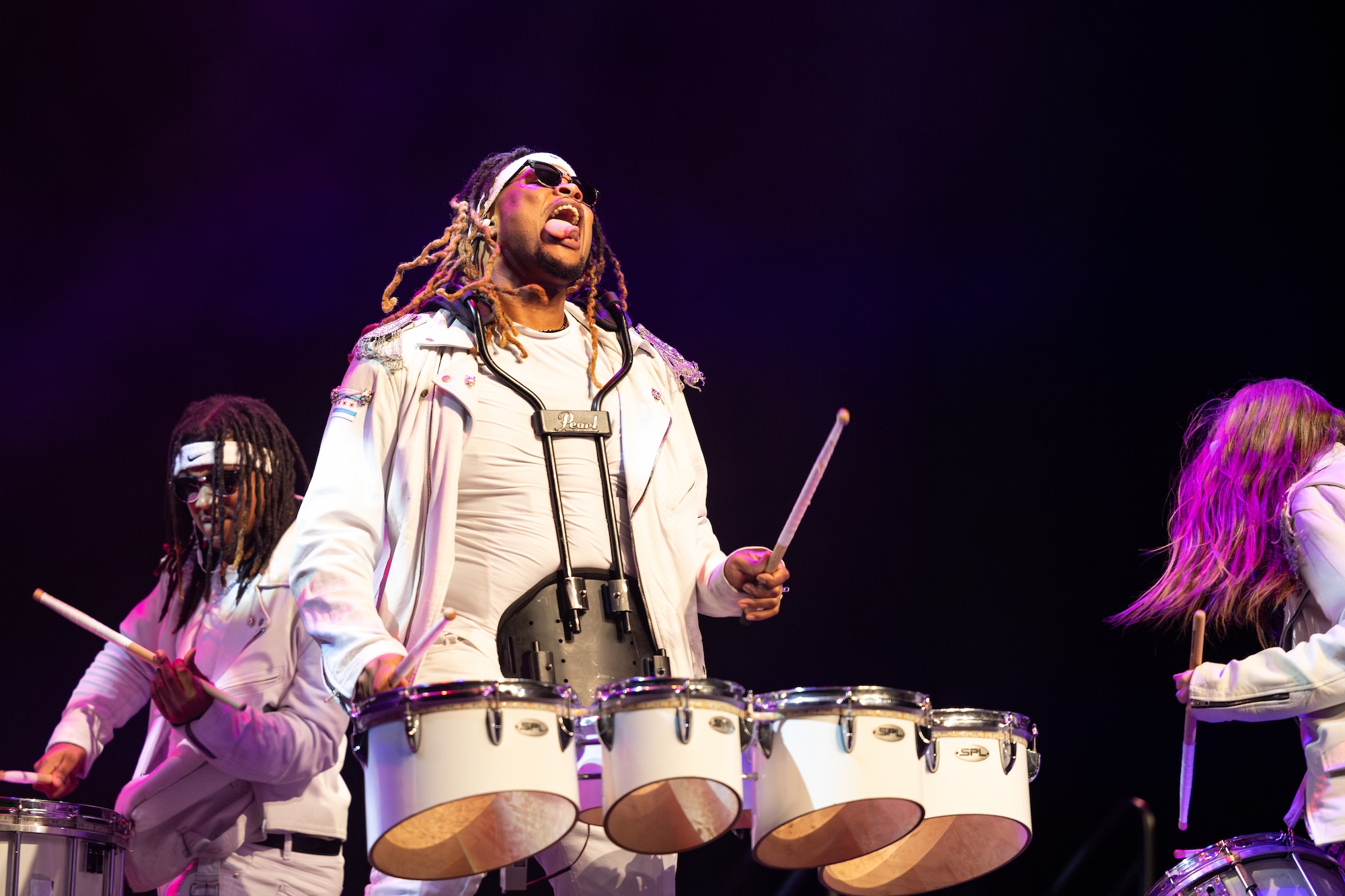 The Pack Drumline performs at Winter Visual & Performing Arts Center in Millersville.