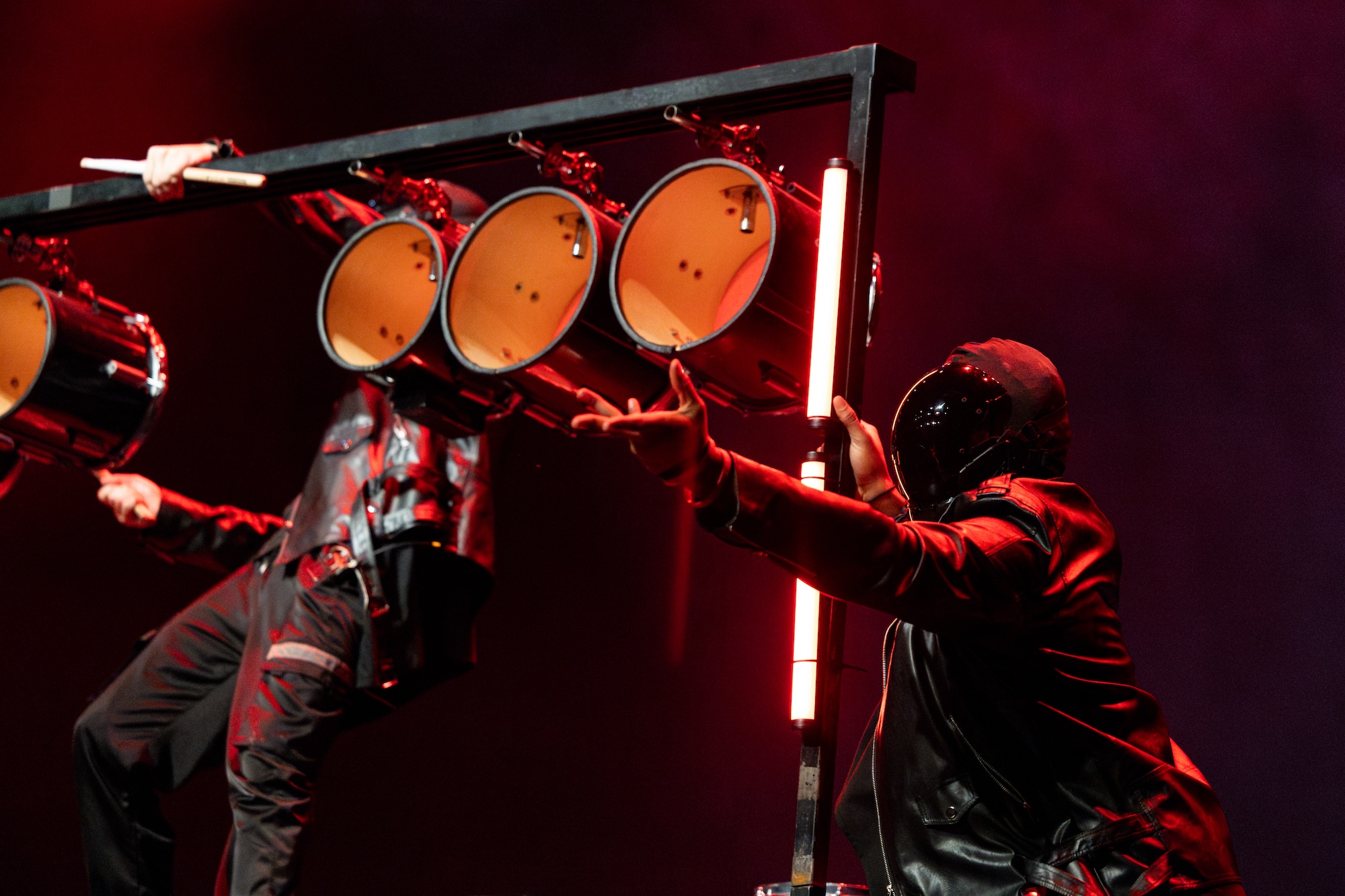 The Pack Drumline performs at Winter Visual & Performing Arts Center in Millersville.