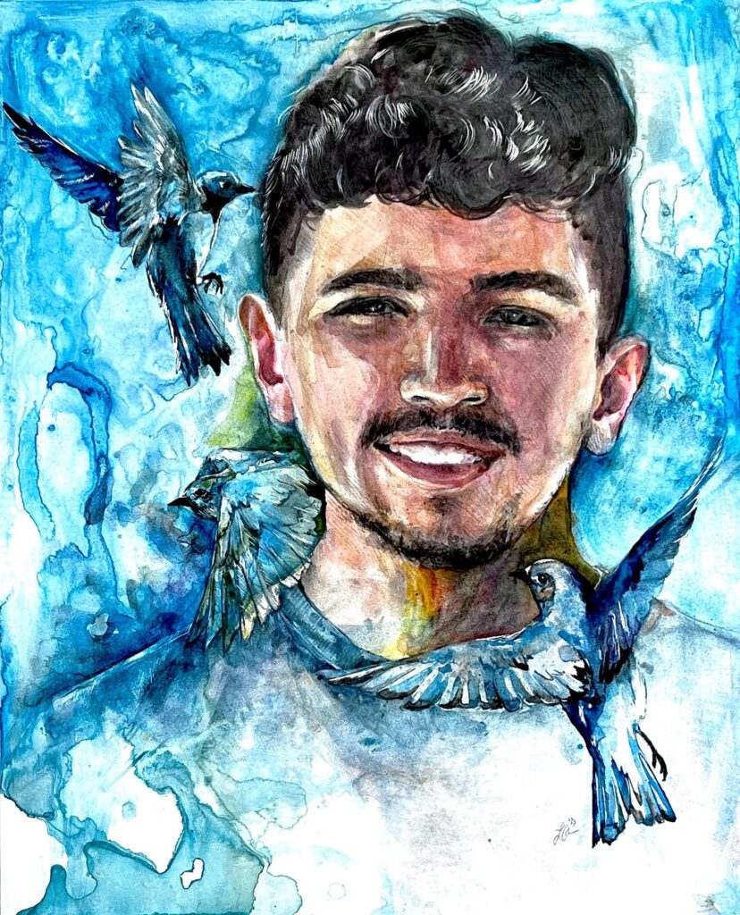 Portrait of Nicholas Elizalde by Laura Arno