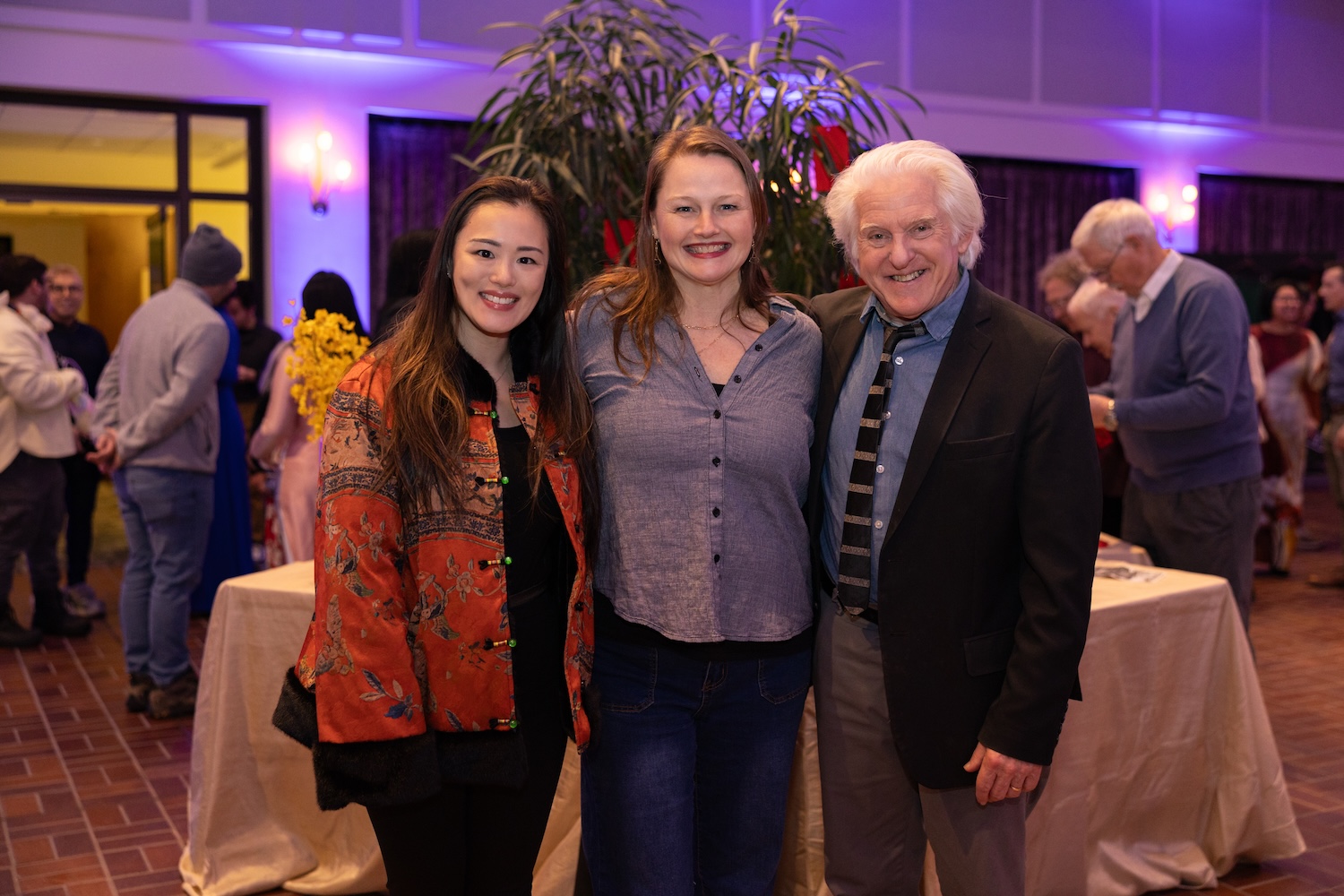 Attendees at the Our Journeys opening event