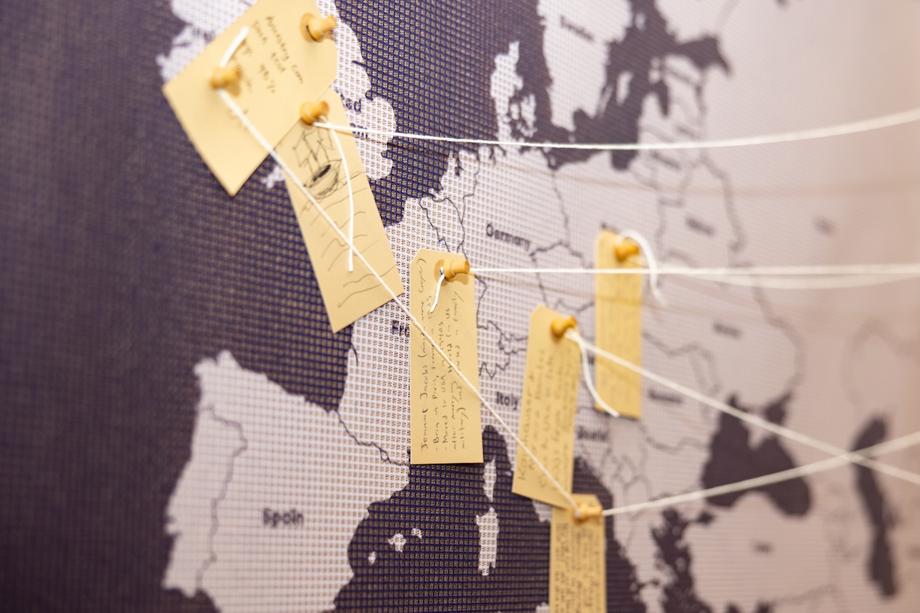 The Our Journeys map shows visitors' own personal journeys